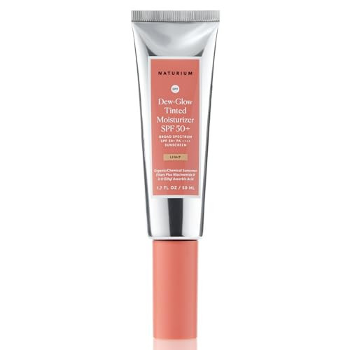 Naturium Dew-Glow Tinted Moisturizer SPF 50+ Light, Daily Moisturizing Sunscreen & Face Primer with Tint, Skin Protector with Dewy Finish, 1.7 oz | Amazon (US)