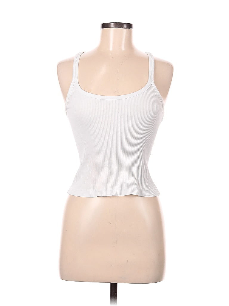 Zara Tank Top White Halter Tops - Used - Size Medium | ThredUp