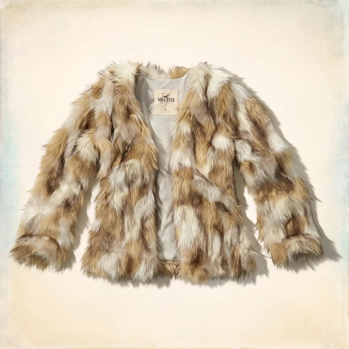 Jacquard Faux Fur Jacket | Hollister US