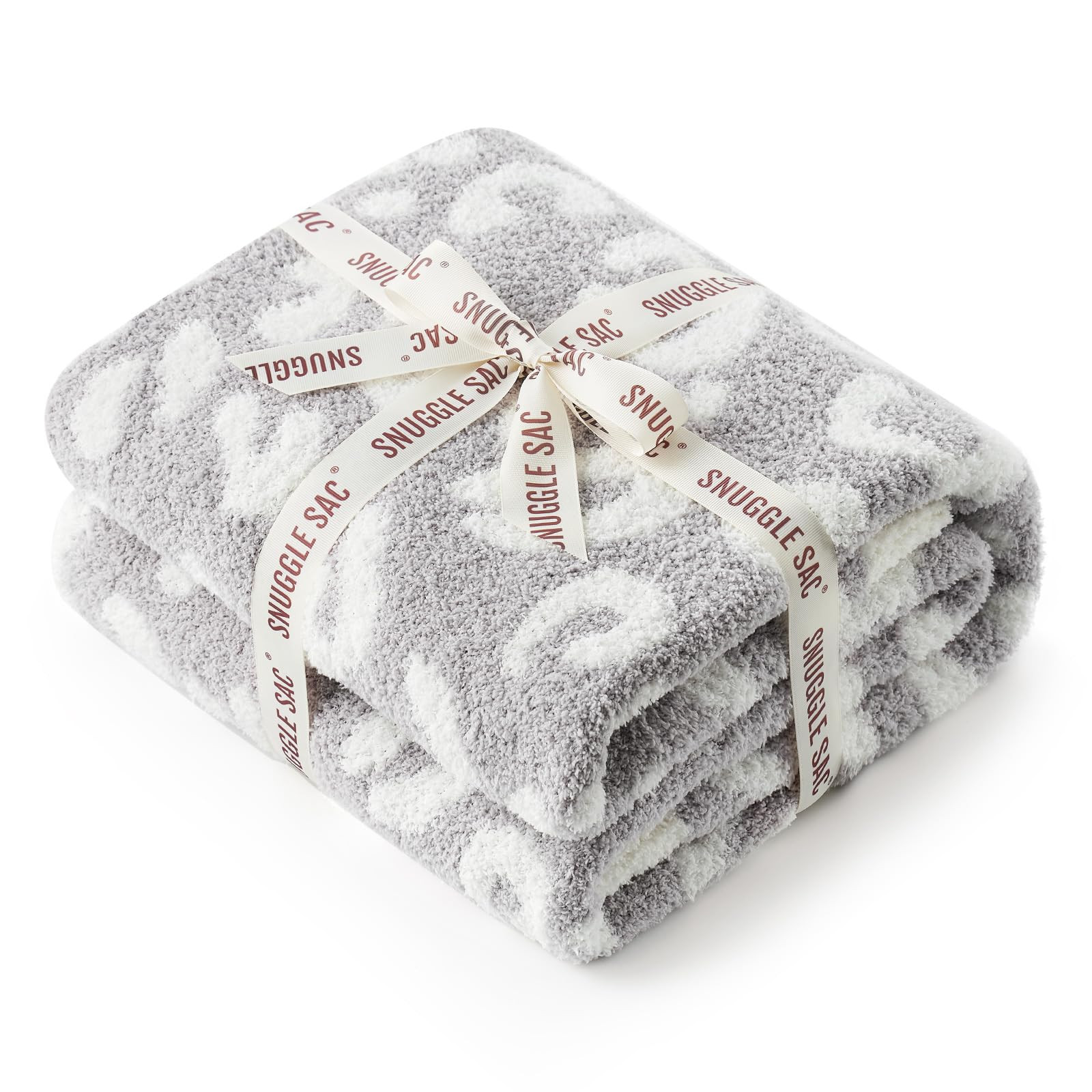 Snuggle Sac Black Leopard Throw Blanket for Couch - Ultra Soft Warm Reversible Plush Cheetah Blan... | Amazon (US)