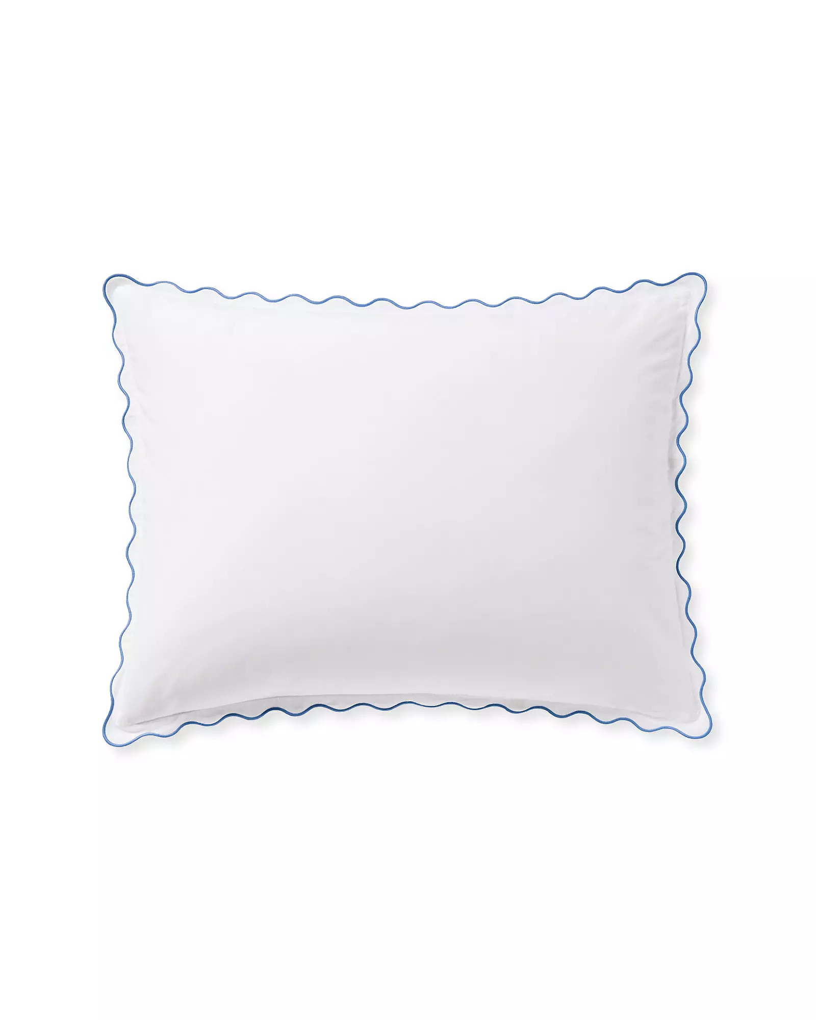 Wave Percale Sham | Serena and Lily