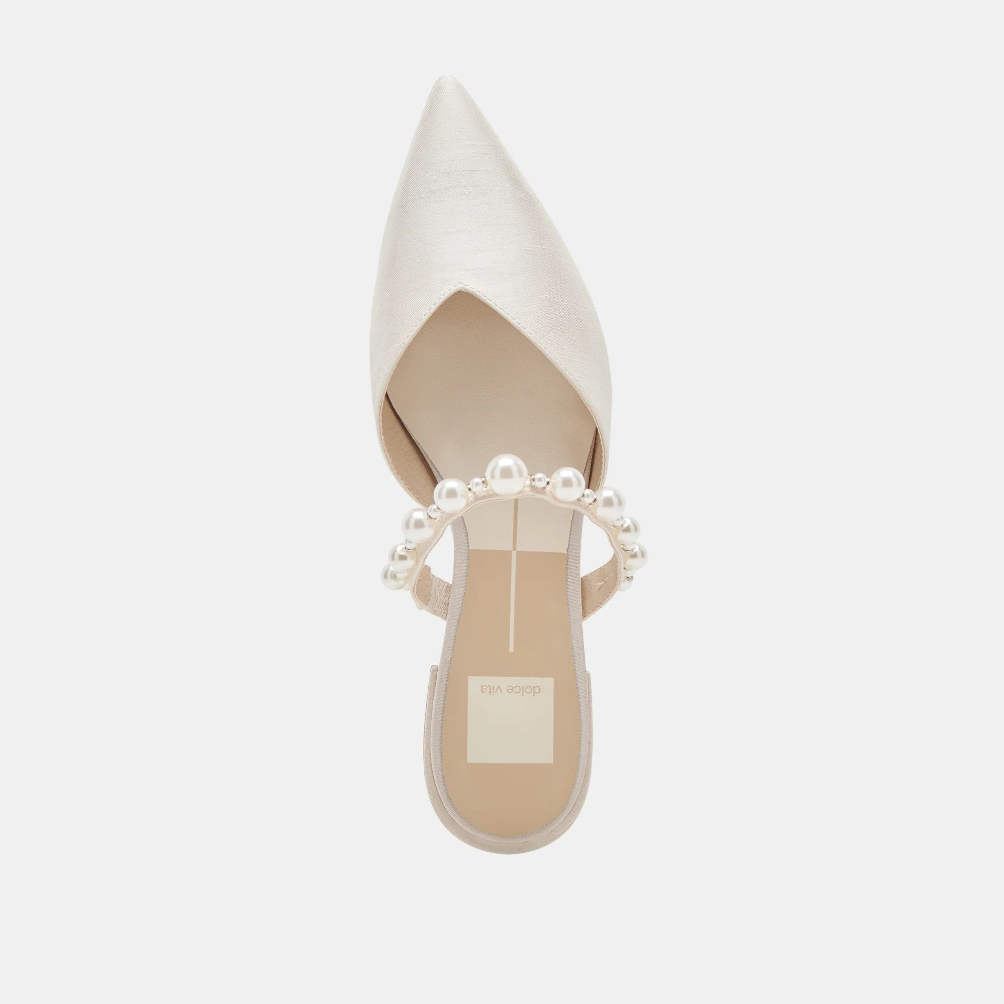 KANIKA PEARL FLATS VANILLA PEARLS | DolceVita.com