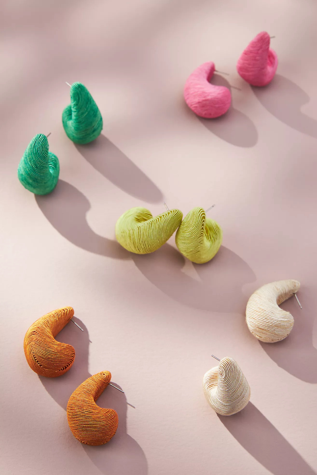 Textured Mod Huggie Earrings | Anthropologie (US)