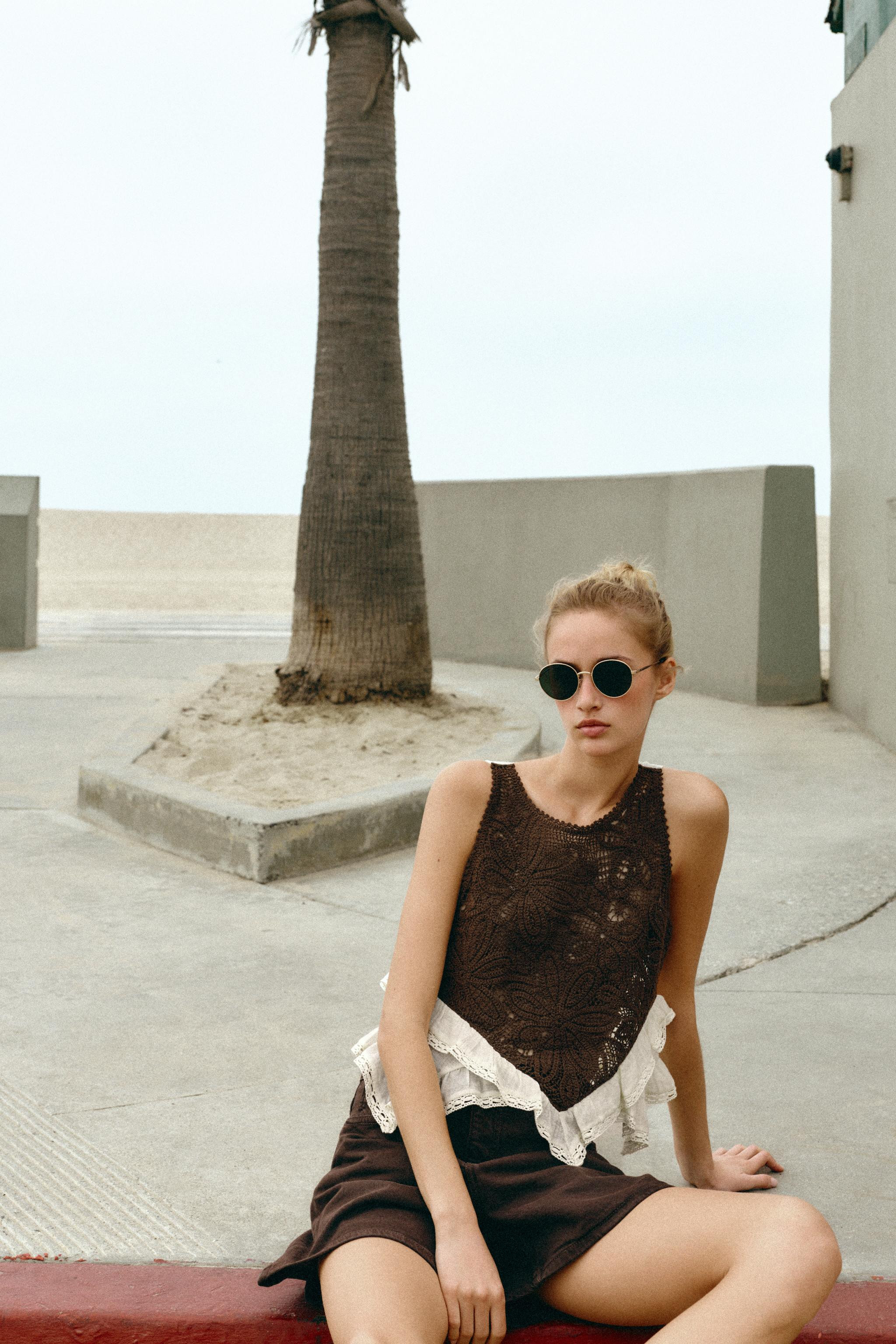 COMBINATION CROCHET TOP | Zara US