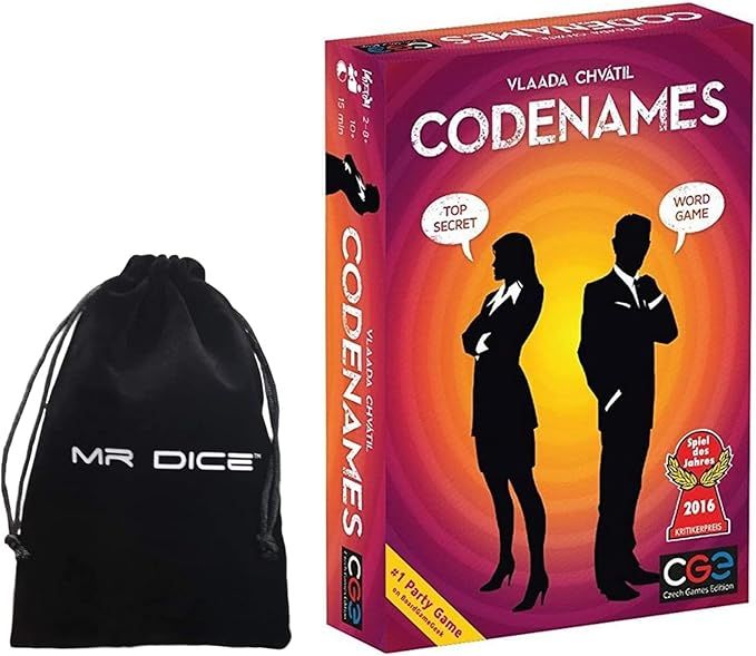 Codenames / Code Names Party Board Game English Edition Bundle with Drawstring Bag | Amazon (US)