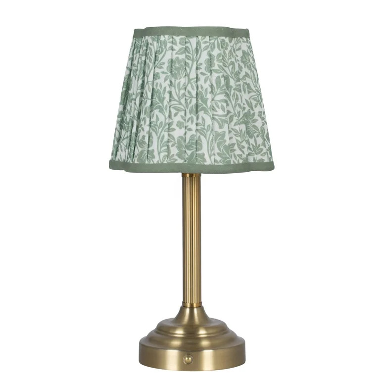 Better Homes & Gardens 13" Floral Shade Rechargeable Portable Lamp | Walmart (US)