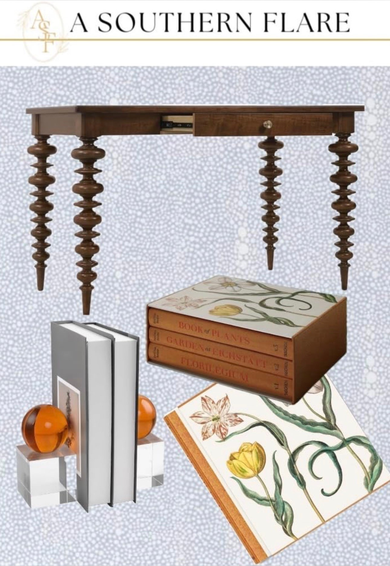 Transform your space with this elegant desk and charming books. Perfect for a stylish home office. #HomeOffice #InteriorDesign

#LTKHome