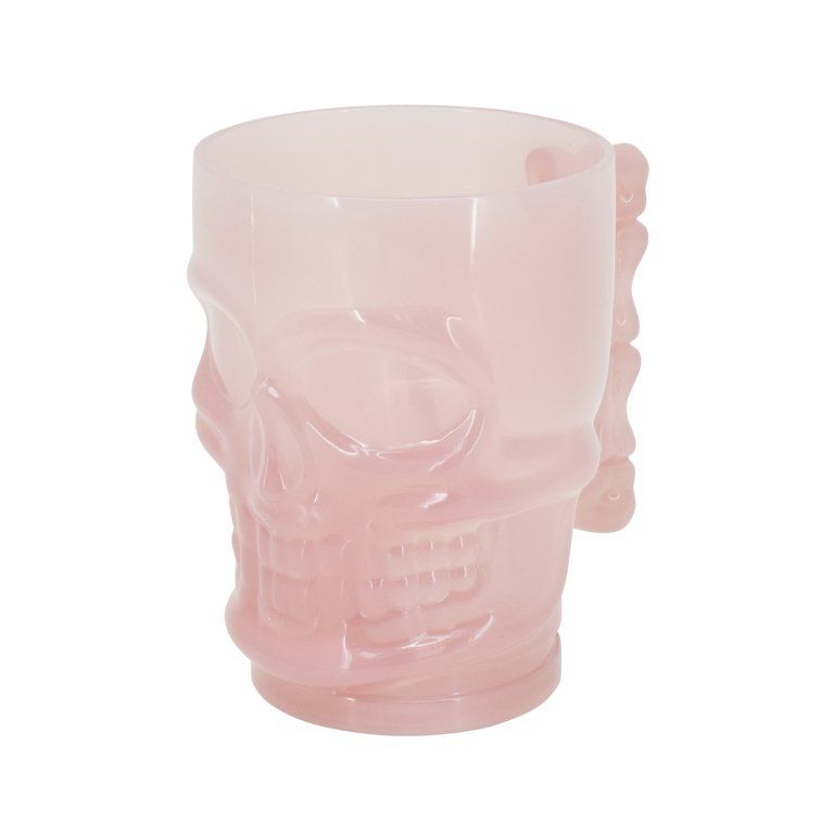 Way To Celebrate Halloween Plastic Skull Beer Mug, Pink, 19 oz, 5.1 x 3.7 x 5 Inch | Walmart (US)