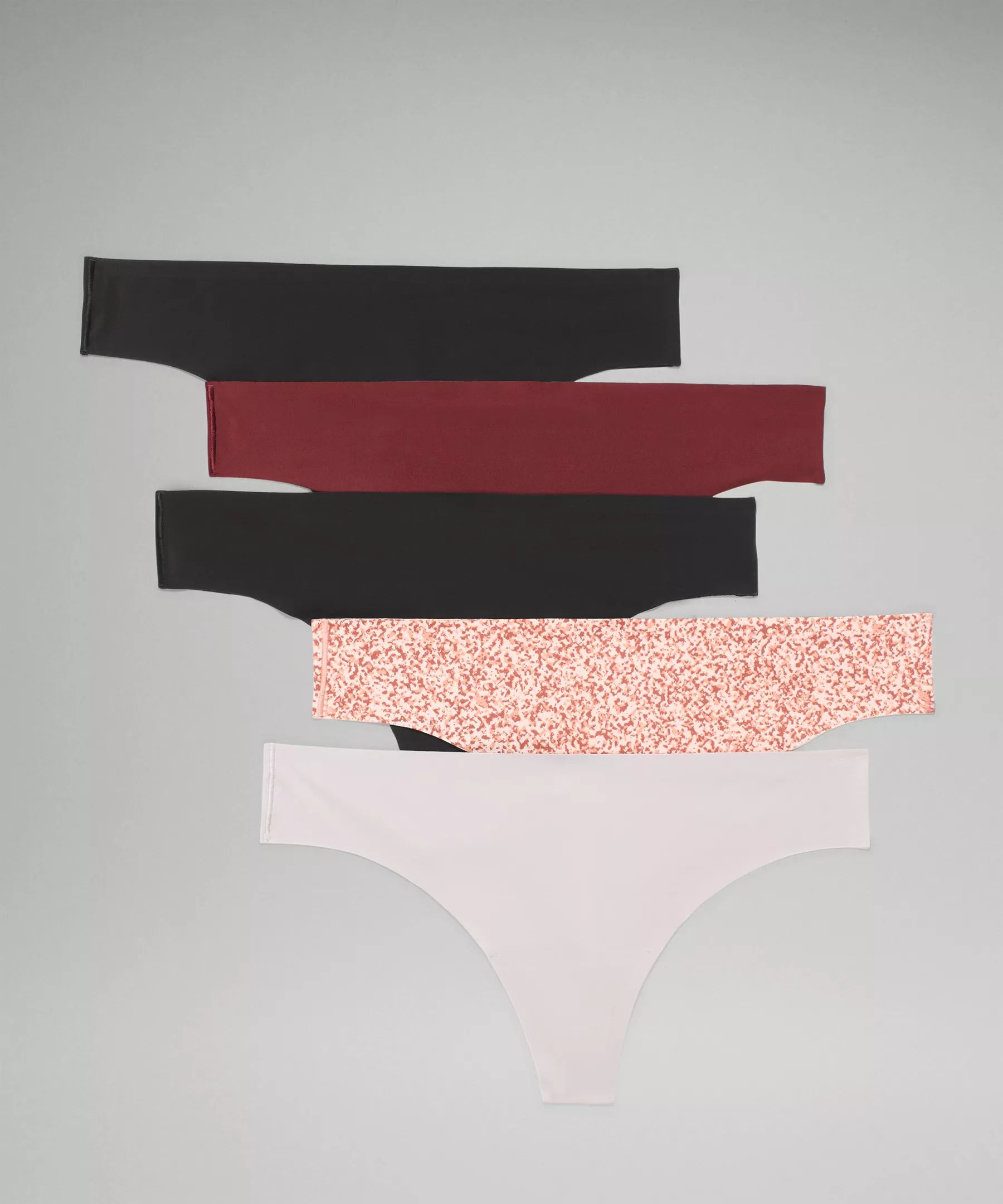 InvisiWear Mid Rise Thong Underwear 5 Pack | Women's Underwear | lululemon | Lululemon (US)