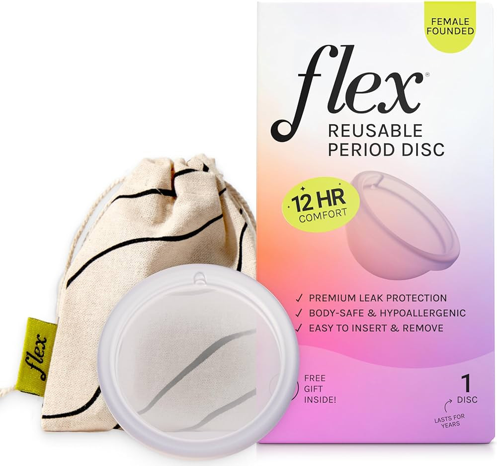 Flex Reusable Disc | Reusable Menstrual Disc | Tampon, Pad, and Cup Alternative | Capacity of 6 S... | Amazon (US)