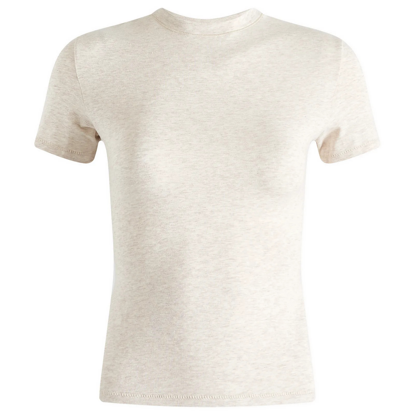 SKIMS Women's Cotton Jersey T-Shirt in Oatmeal Heather, Size X-Small | END. Clothing