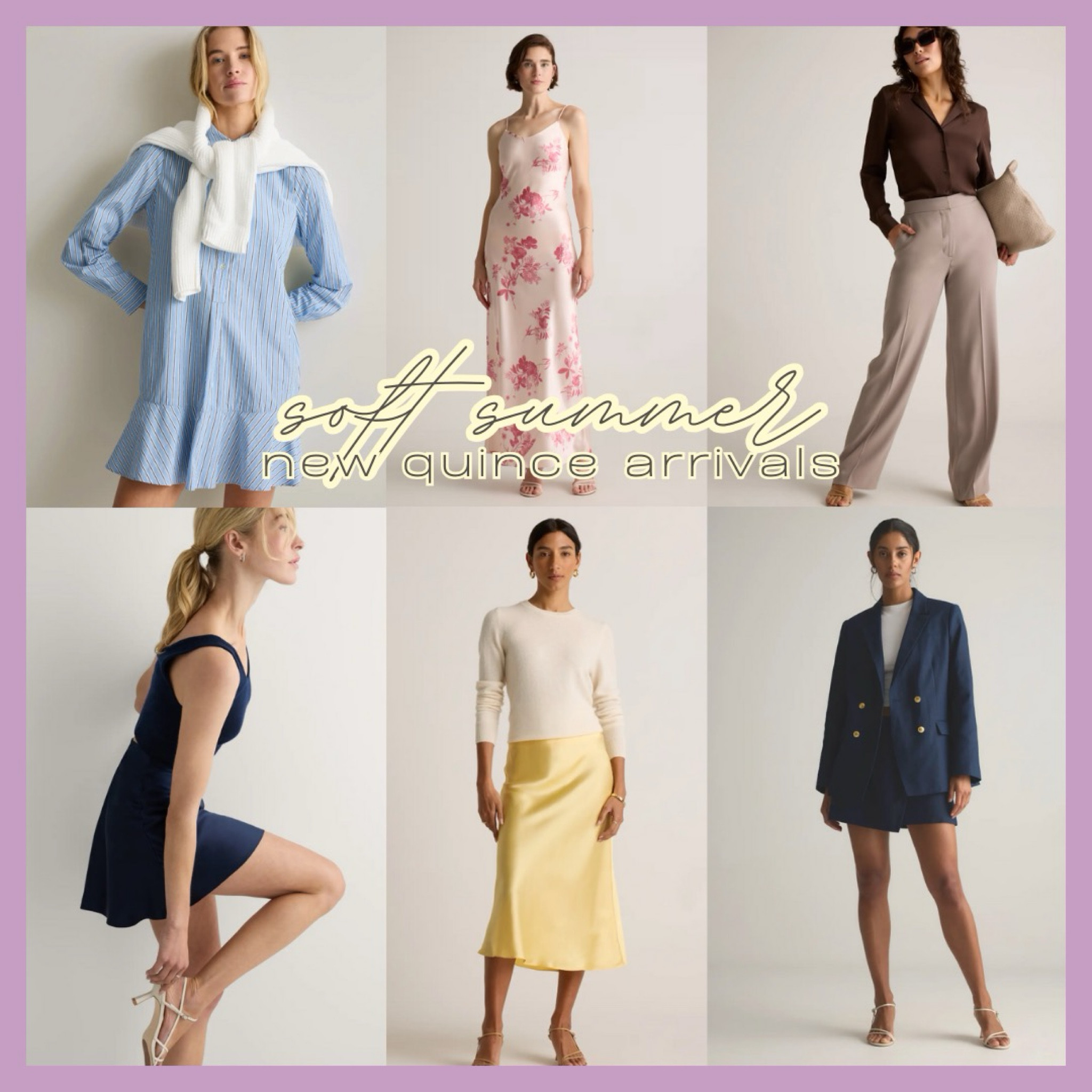 Soft Summer Season New Quince Arrivals

#softsummer #softsummerpalette #softsummerseason #softsummercolor

#LTKSeasonal #LTKStyleTip #LTKWorkwear