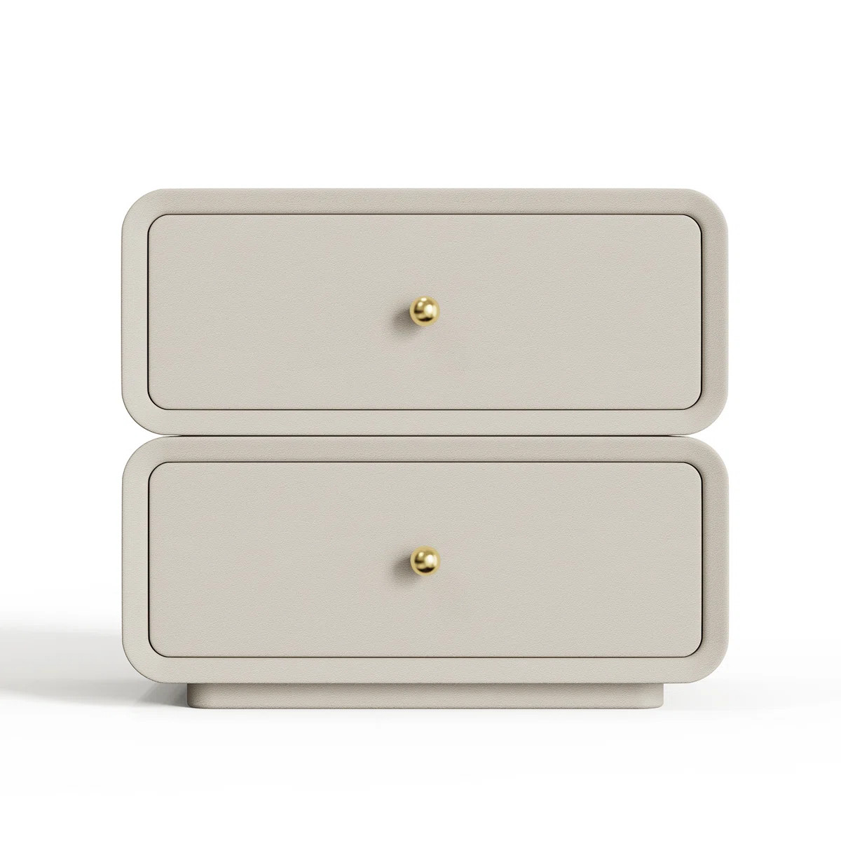 Otating Drawer Nightstand - 2-tier Bedside Table With Swivel Storage, Solid Wood And Leather Acce... | Wayfair North America