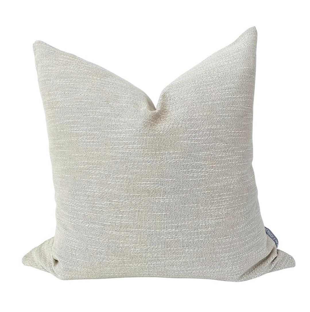 Textured Linen | Beige Pillow Cover, Tan Pillow, Decorative Pillow Cover, Designer Pillow, Farmho... | Etsy (US)