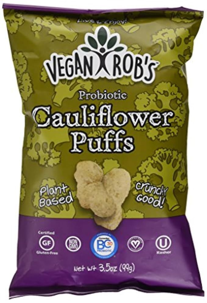 Veganrobs Puffs Cauliflower Probiotic, 3.5 oz | Amazon (US)