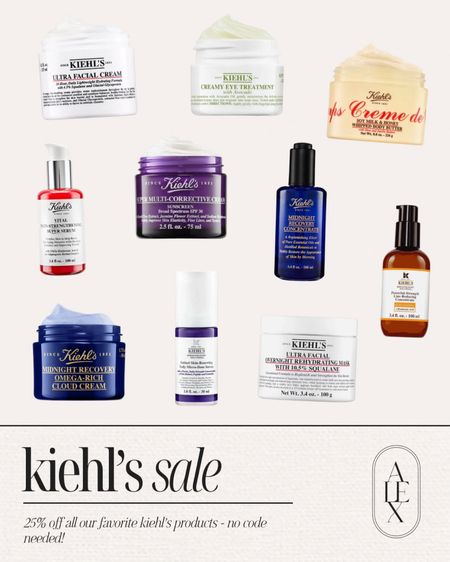 Kiehl’s sale! 25% off all our favorite kiehl’s skincare products - no code needed!

#LTKbeauty #LTKsalealert 

Follow my shop @alexvmalek on the @shop.LTK app to shop this post and get my exclusive app-only content!

#liketkit #LTKSeasonal
@shop.ltk
https://liketk.it/4Fcfq 