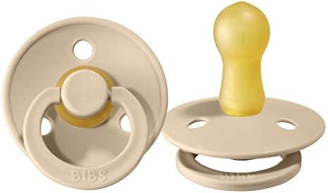 BIBS BPA-Free Natural Rubber Baby Pacifier | Made in Denmark (Vanilla, 6-18 Months) 2-Pack | Amazon (US)