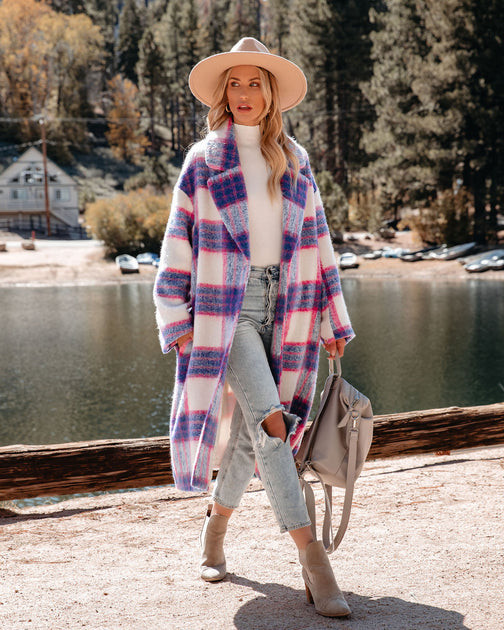 Jolie Pocketed Plaid Coat - FINAL SALE | VICI