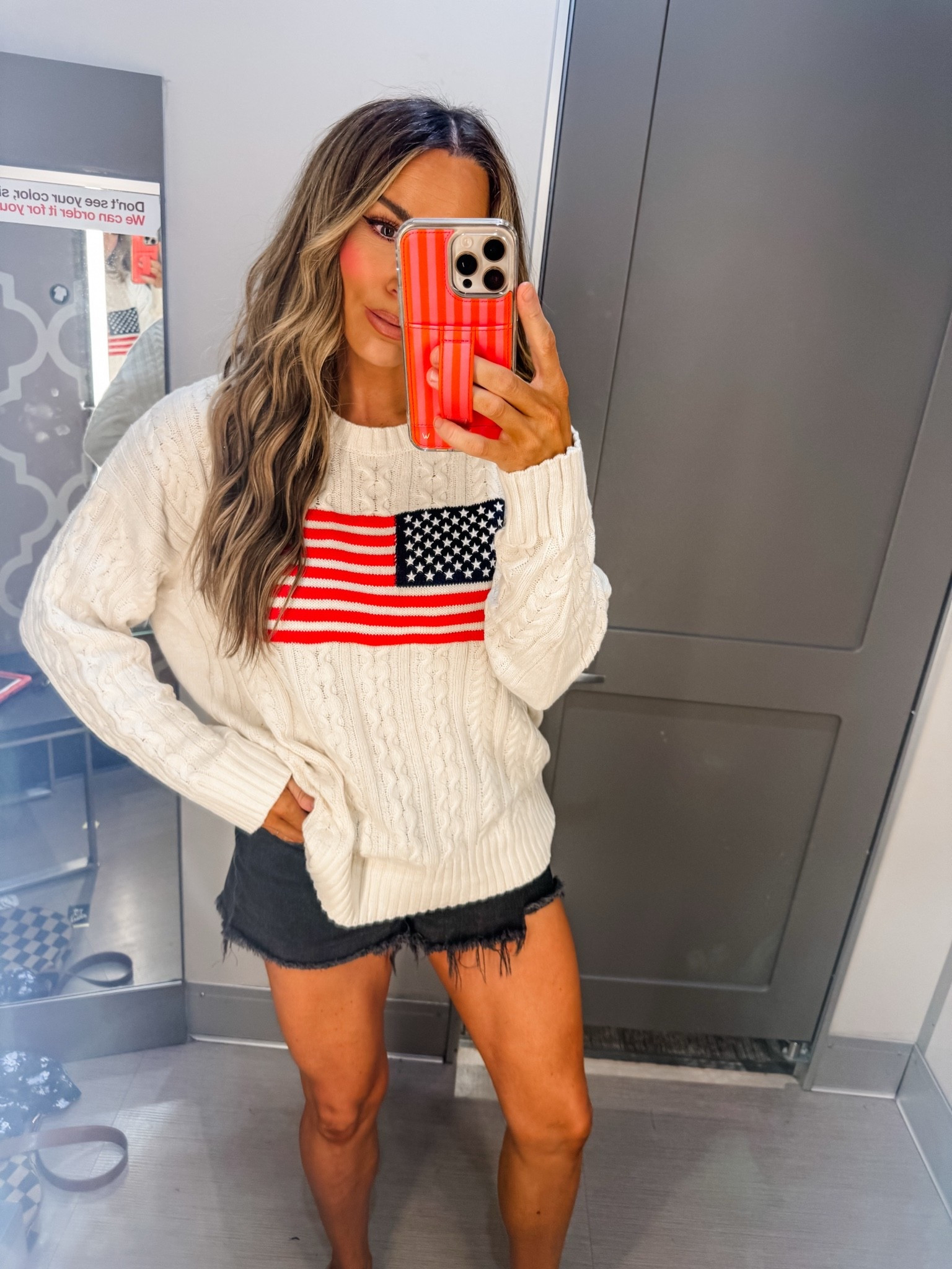 Target Memorial Day sweater 
Wearing a large 
#targetfinds #targetstyle

#LTKOver40 #LTKSaleAlert