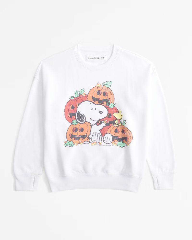 legging-friendly snoopy graphic crew sweatshirt | Abercrombie & Fitch (US)