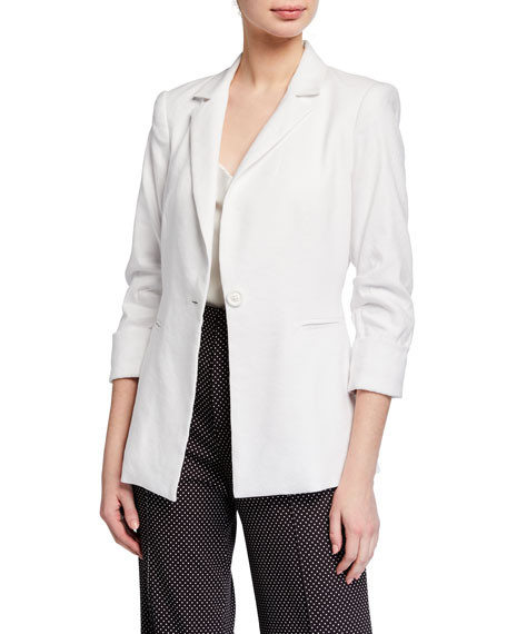 Alice + Olivia Jonelle Notch-Collar Blazer | Neiman Marcus