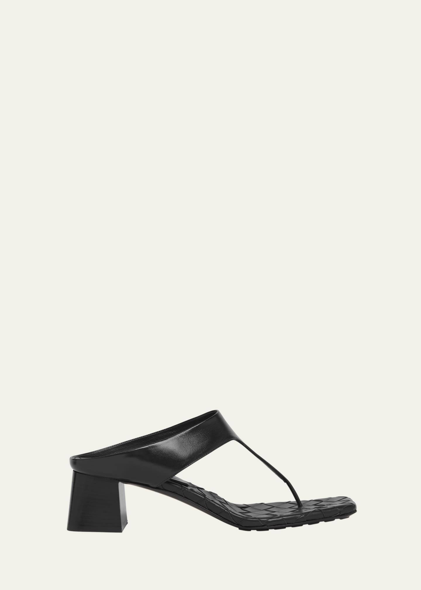 Bottega Veneta Marella Leather Thong Slide Sandals | Bergdorf Goodman