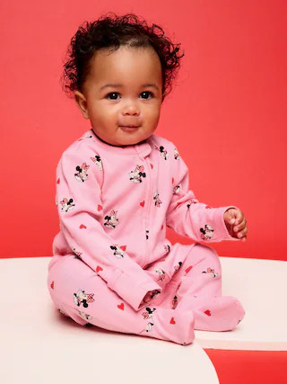 Old Navy x Disney Sleep & Play 2-Way-Zip Footed One-Piece for Baby | Old Navy (US)