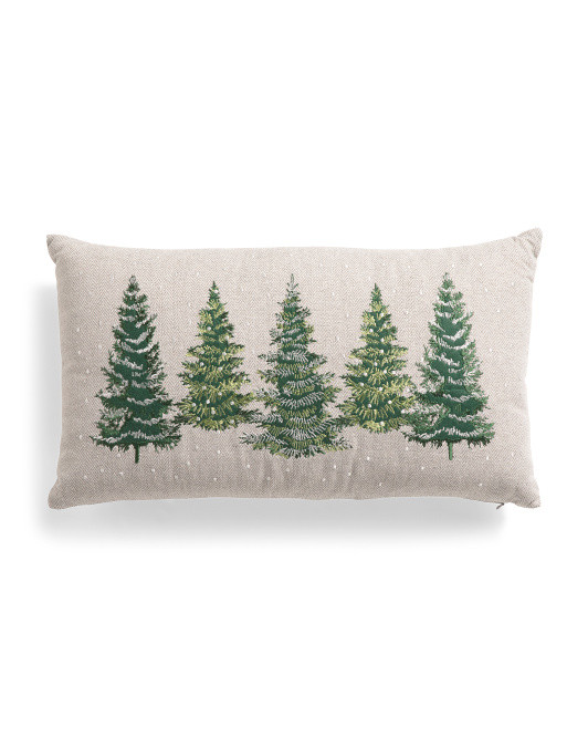 14x24 Conifer Forest Herringbone Pillow | TJ Maxx