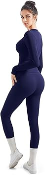 SUUKSESS Women 2 Piece Seamless Ribbed Workout Sets With Zip Up Jacket High Waisted Gym Yoga Legg... | Amazon (US)