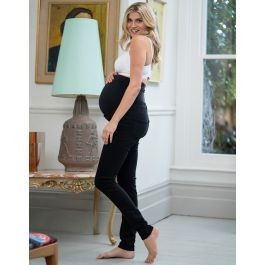Organic Cotton Over Bump Black Maternity Jeans | Seraphine 