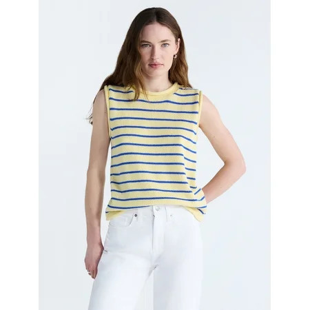 Free Assembly Women's Roll Neck Cotton Sweater Shell, Lightweight, Sizes XS-XXL | Walmart (US)