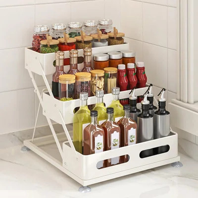 3 Tier Foldable Spice Rack for Countertop | Wayfair North America