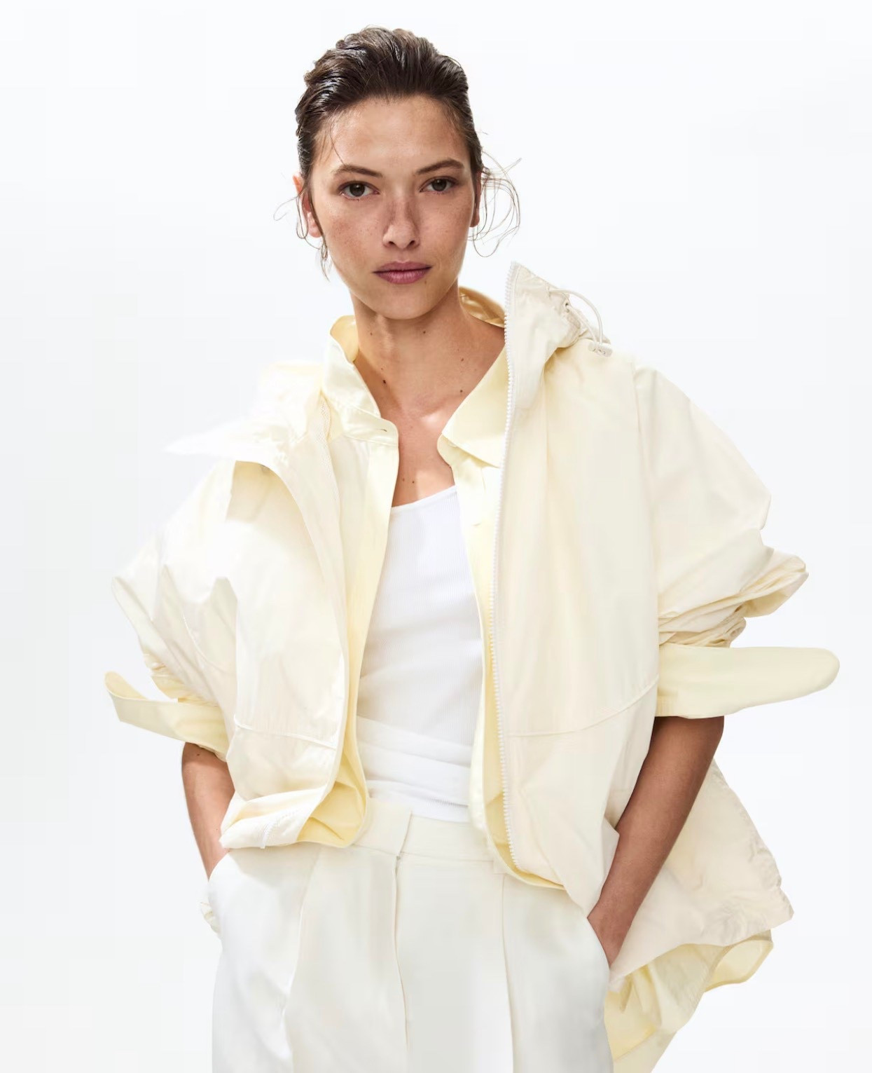 I really like this cream
Windbreaker!!! 

#LTKOver40 #LTKMidsize #LTKSeasonal