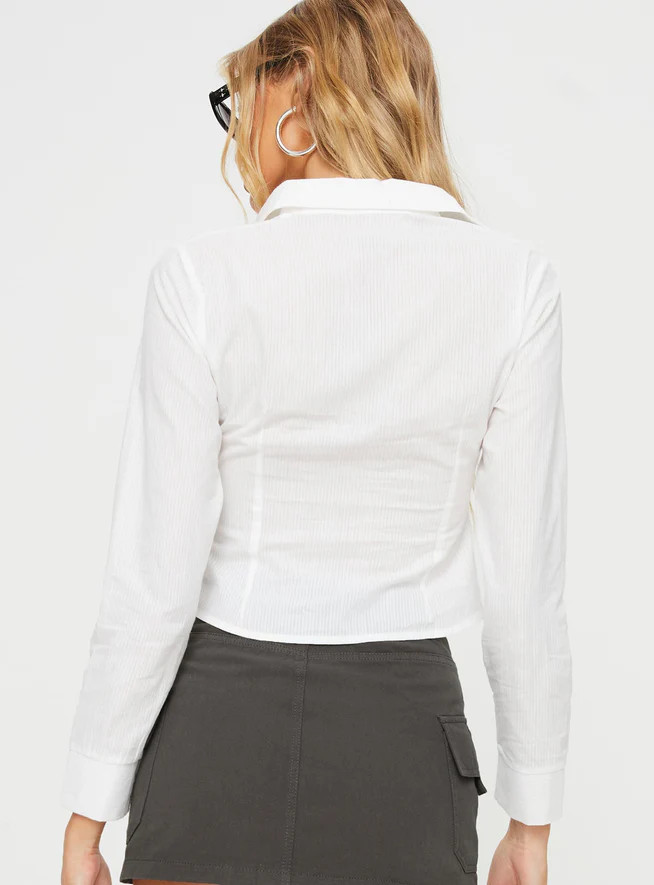 Strutt Shirt White | Princess Polly US