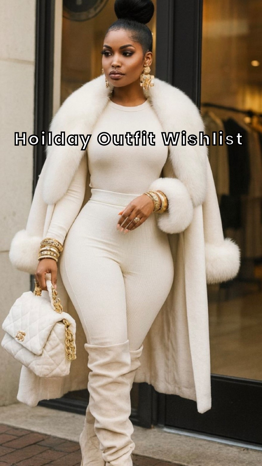 “Holiday wish list but make it luxurious. 🤍✨
Cream on cream, soft textures, gold details — this is the definition of elevated holiday glam. Linking everything for the girls who love a timeless, classy moment.”

#LTKStyleTip #LTKGiftGuide #LTKSaleAlert