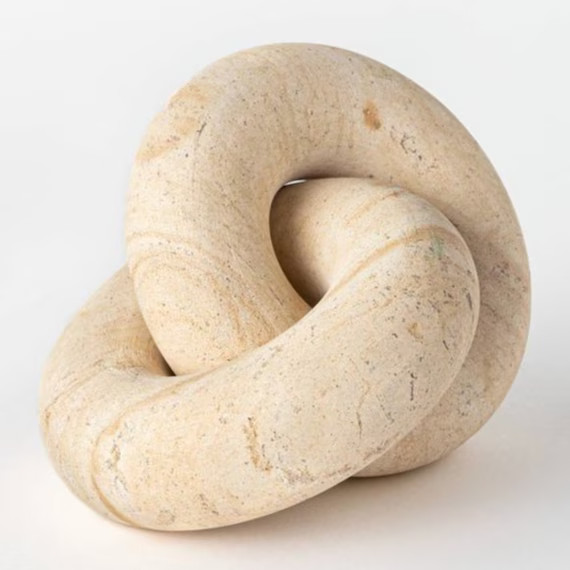 Studio Mcgee Inspired Clay Knot - Decorative Figurine Sculpture | Etsy (UK)