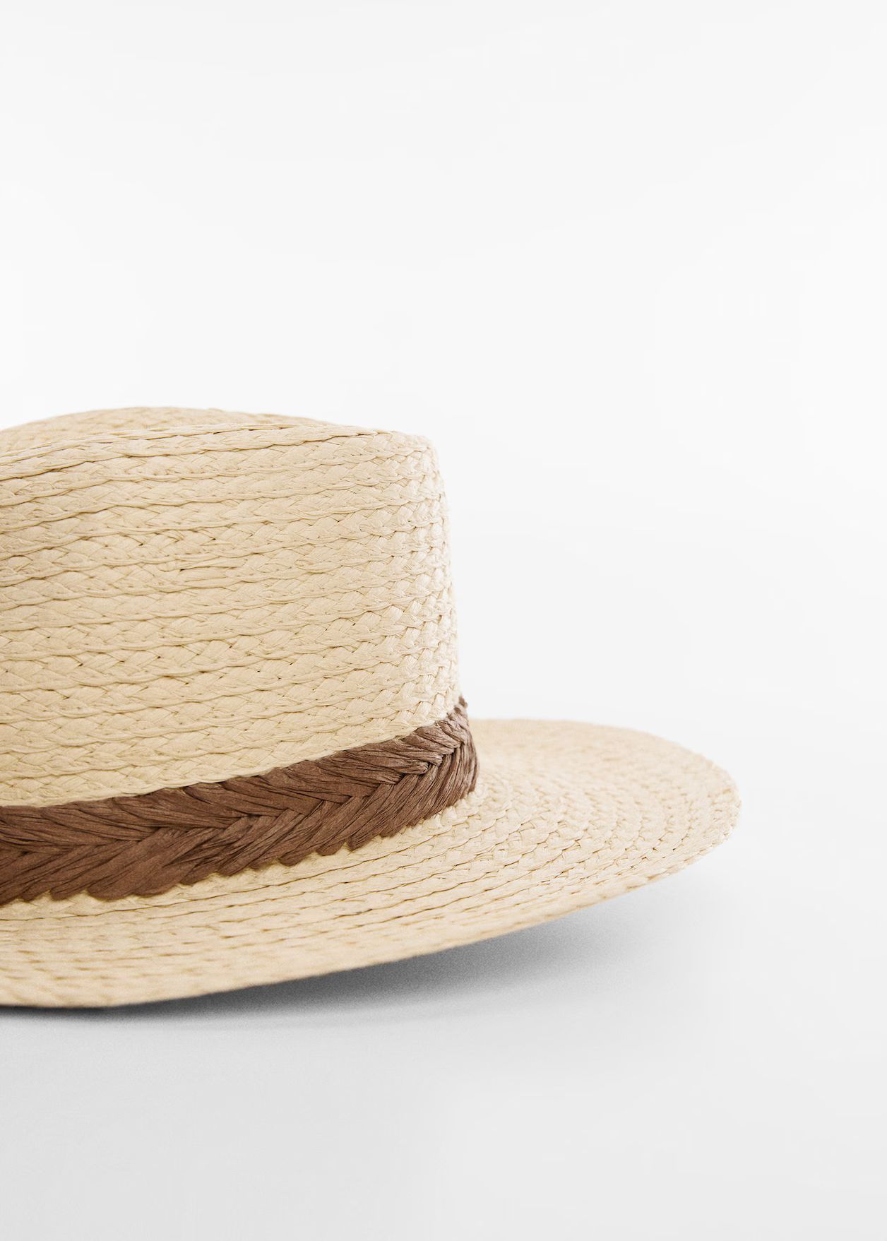 Braided hat with ribbon -  Women | Mango USA | MANGO (US)