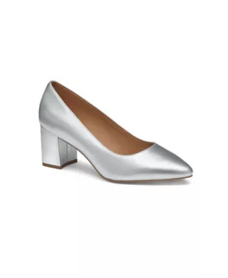 Johnston & Murphy Women's VICKI PUMP, Silver, 7.5M | Belk