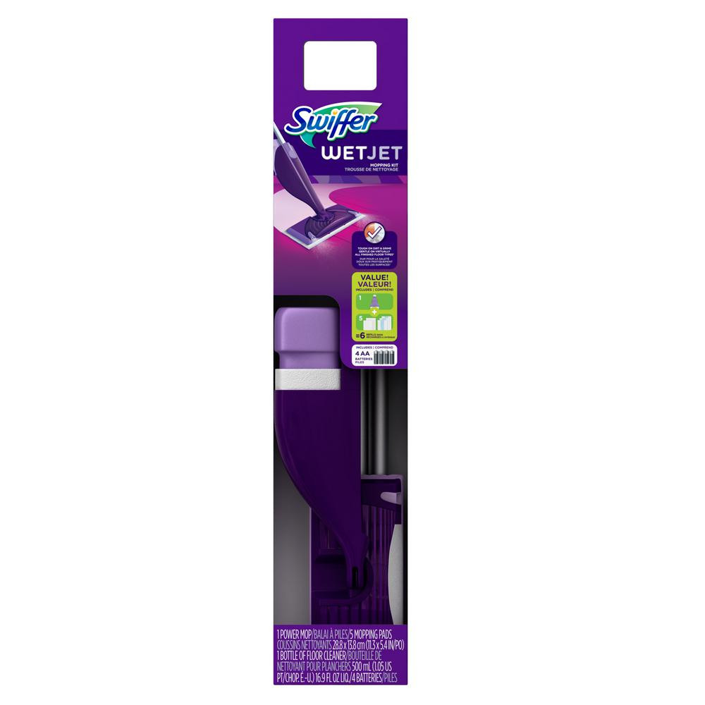 Swiffer WetJet Power Mop Starter Kit (2-Pack) | The Home Depot