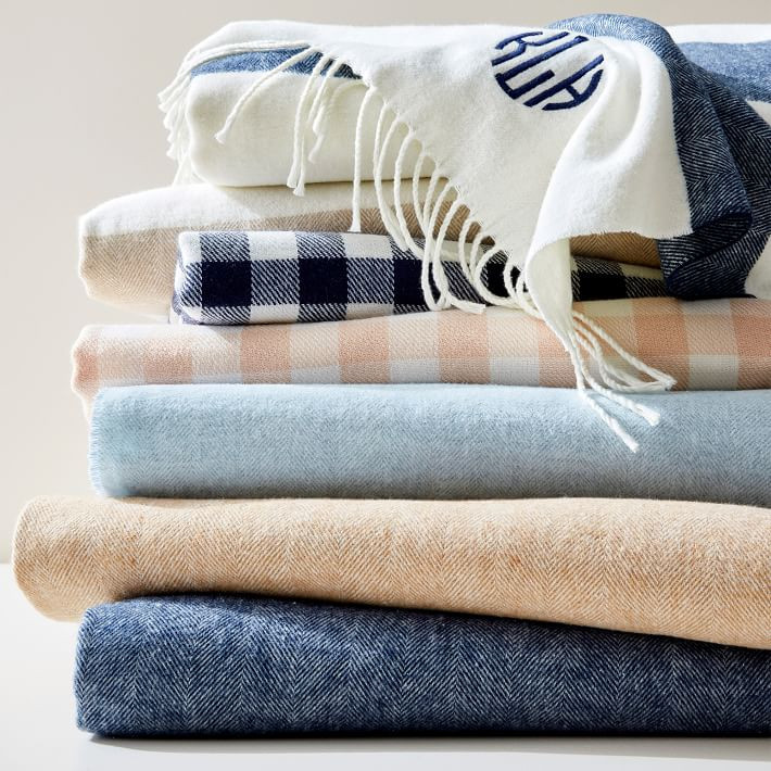 Italian Herringbone Throw | Mark and Graham