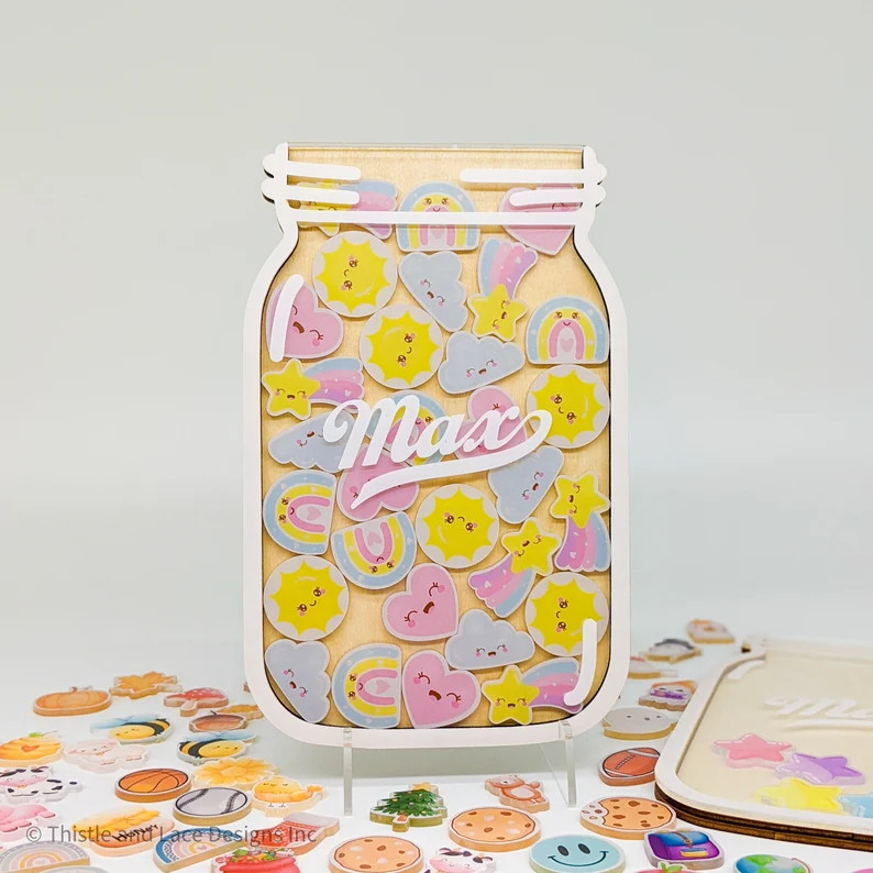 Sunshine & rainbows reward jar tokens, Personalized reward jar, Reward system, Reward tokens, Rew... | Etsy (US)