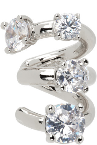 Silver Kismet Single Ear Cuff | SSENSE