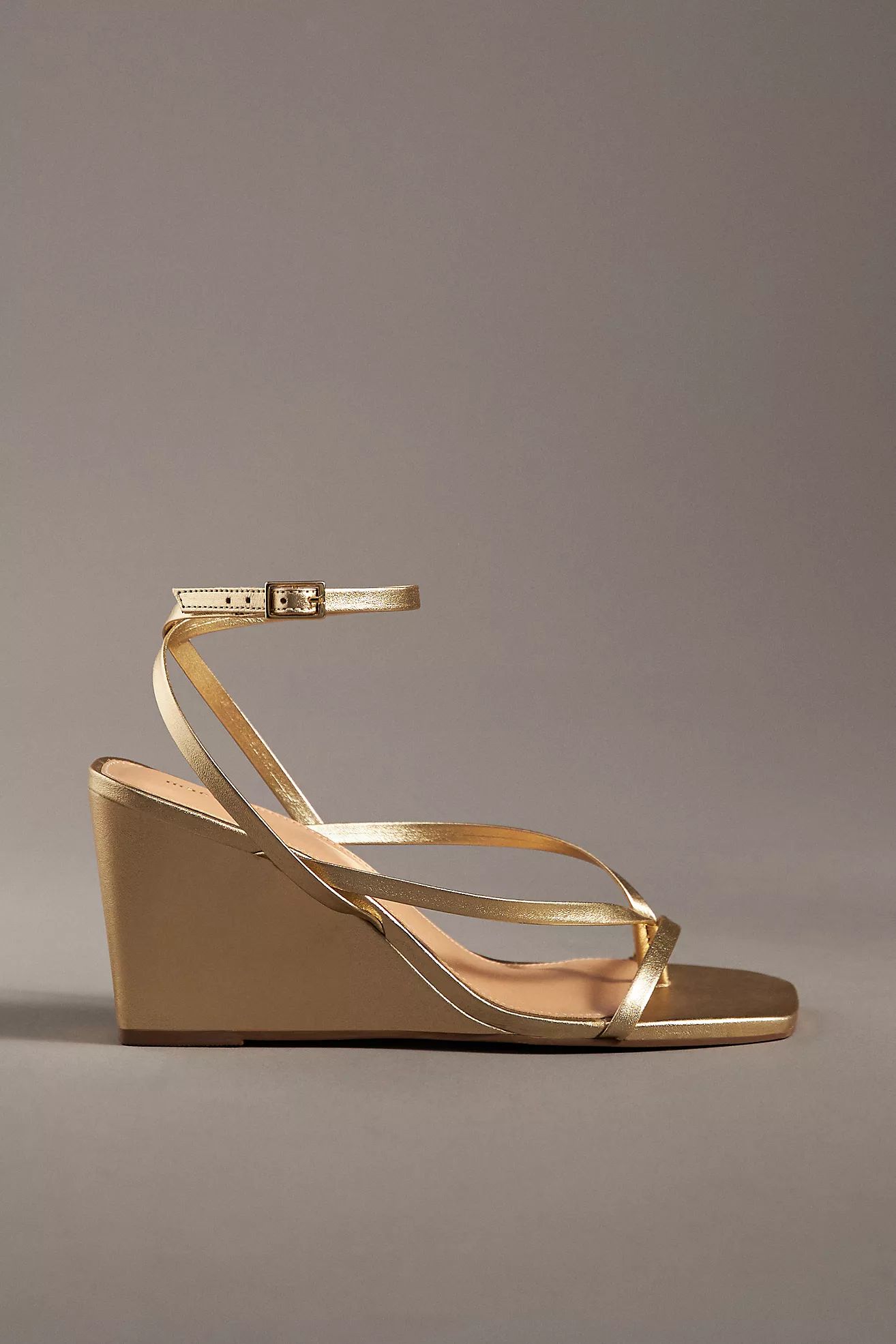 Maeve Strappy Wedge Heels | Anthropologie (US)