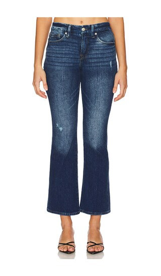 Good American Good Petite Boot Jeans in Denim-Dark. - size 10 | Revolve Clothing (Global)