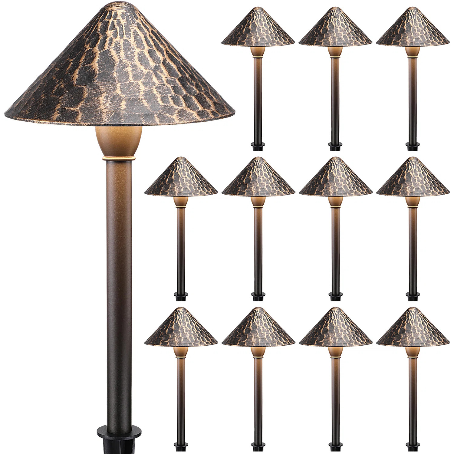 Low Voltage Integrated LED Metal Pathway Light Pack (Set of 12) | Wayfair North America