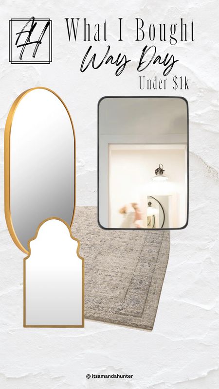 #LTKxWayDay
Mirrors
Rugs
Home decor
Farmhouse 
Neutral home
Gold mirror 

#LTKSaleAlert #LTKHome