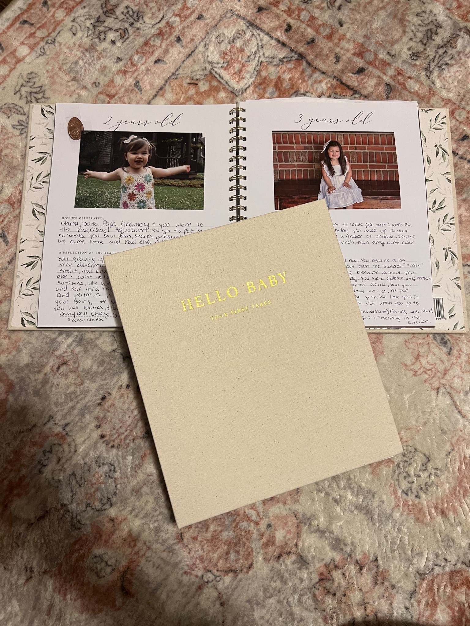 The sweetest baby book. Can’t believe I only have 2 more years left to fill out for Harper. This book covers everything from the story of finding out about pregnancy, to birth, 1-12 months & 2-5 years. Includes firsts, favorites & a spot to write a letter to your kid. I know the girls will appreciate these when they’re older!

#LTKKids #LTKBaby #LTKFamily