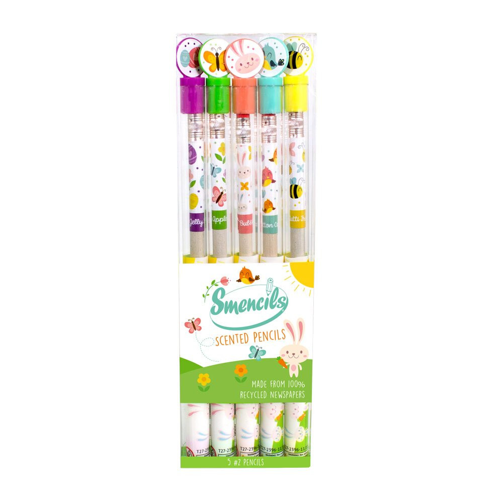 Spring Smencils - HB #2 Scented Pencils, 5 Count, Gifts for Kids, School Supplies, Classroom Rewa... | Amazon (US)