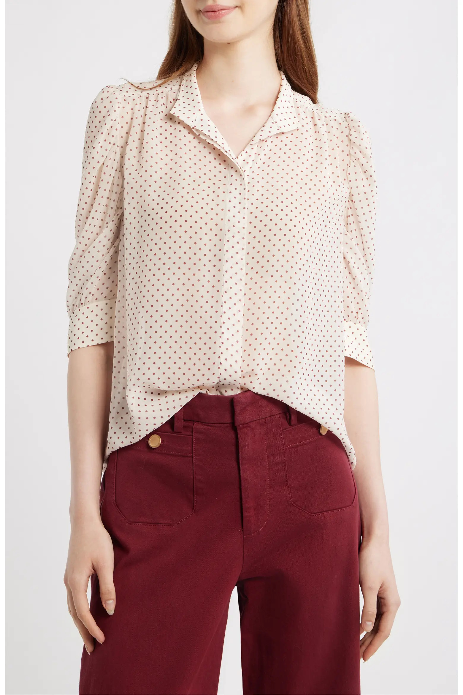 The Gillian Polka Dot Shirt (Women) | Nordstrom | Nordstrom