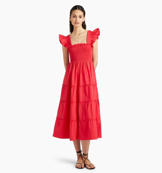 The Ellie Nap Dress - Raspberry Red | Hill House Home